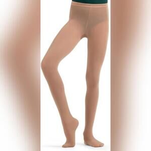 NWT Capezio Girls Ultra Soft  Transition Tights 1816C Fits Size 8-12 Girls